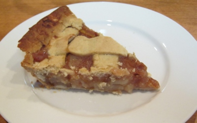 Pear Pie, adapted from the apple pie in Artisanal Gluten-Free Cooking.