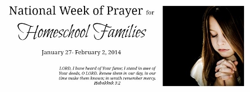 Week of Prayer for Homeschoolers